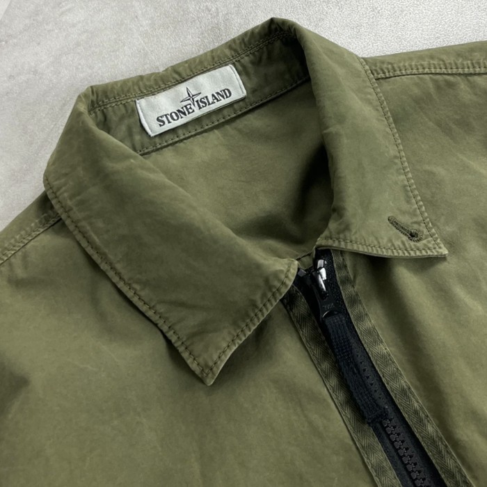 Terbaru Stone Island Zip Overshirt Ss/19 Original Terlaris