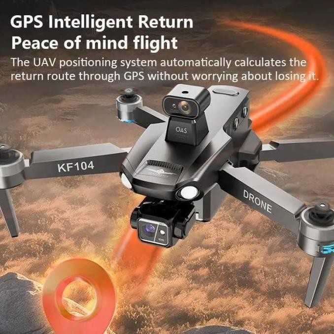 Promo KF104 Max 6KM Drone GPS 3-Axis Gimbal 4K Camera VS SJRC F22 S2 PRO+ COD