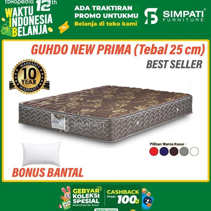 diskon springbed guhdo new prima 180x200 matras nya saja