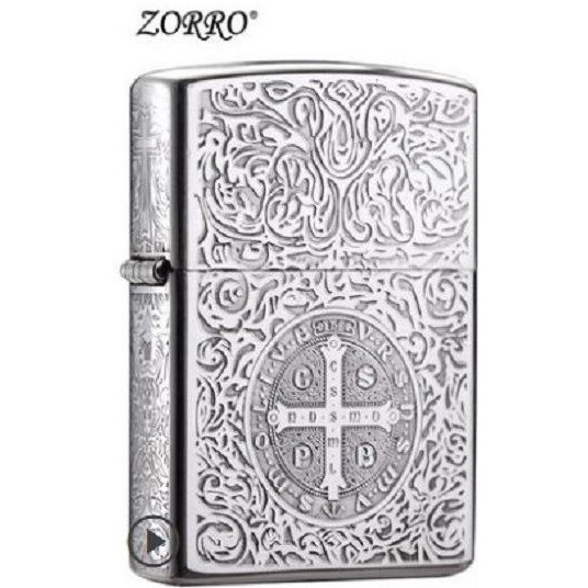 Baru Korek Api Kerosene Lighter Full Silver Original Zorro Z-Silver