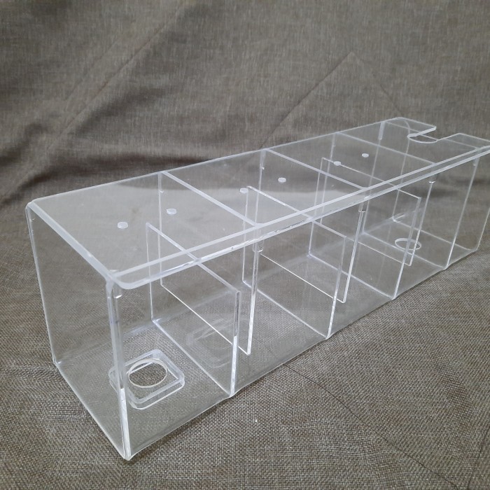 STOK TERBATAS Top Filter Aquarium Akrilik 5 Chamber