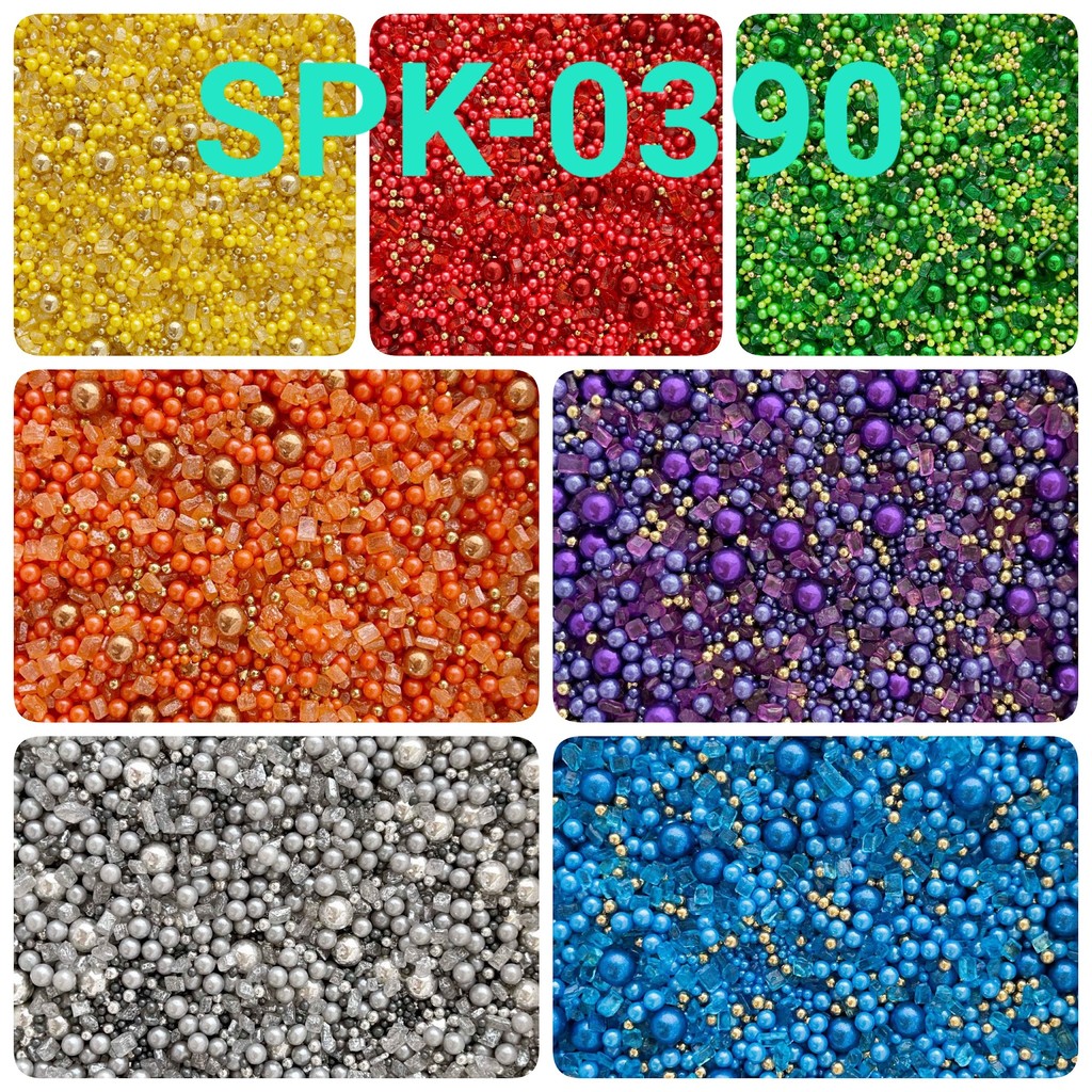 

GR-SPK-0390 Sprinkle sprinkle sprinkel 1kg mix mutiara rock sugar batu (sprinkles)