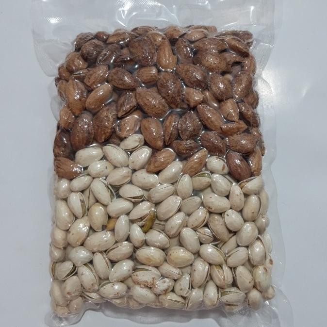 

mix almond cangkan & pistachio cangkan Berkualitas