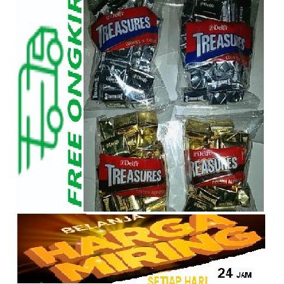 

Coklat Delfi Kiloan Treasure Golden Almond (250gr / isi 24pcs) Berkualitas