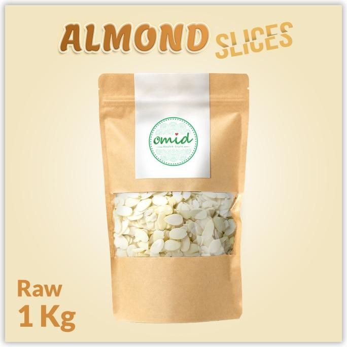 

Raw Almond Sliced (Kacang Almond Iris Mentah) 1 Kg Berkualitas