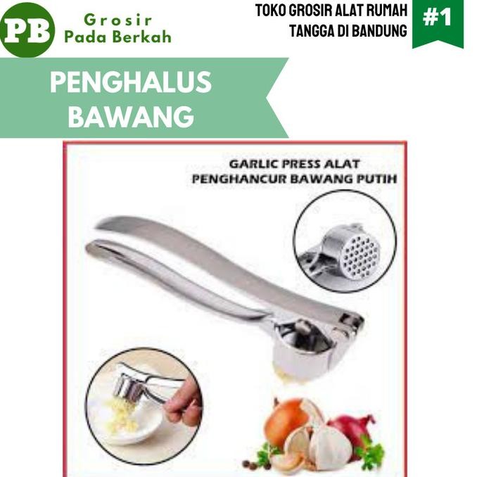 

PENJEPIT PENGHANCUR PENGHALUS PENCACAH BAWANG GARLIC PRESS STAINLESS ORIGINAL
