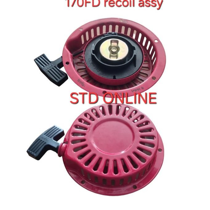 Terbaru GENERAL (MERAH) 170FC /FD RECOIL STARTER ASSY MESIN 170 FC - TARIKAN STATER MESIN ALKON SOLA