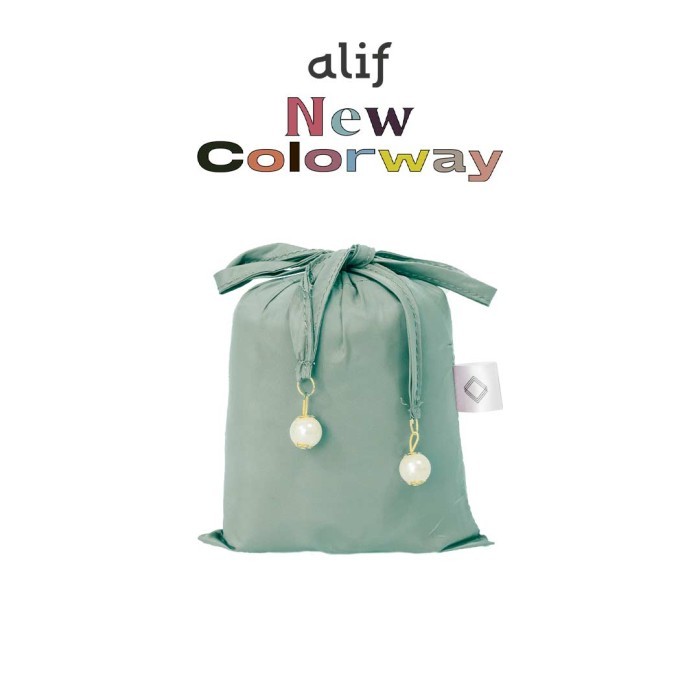 Terbaru Alf By Alif Mukena Mini Parasut Premium Korea Travel - Aqua Foam
