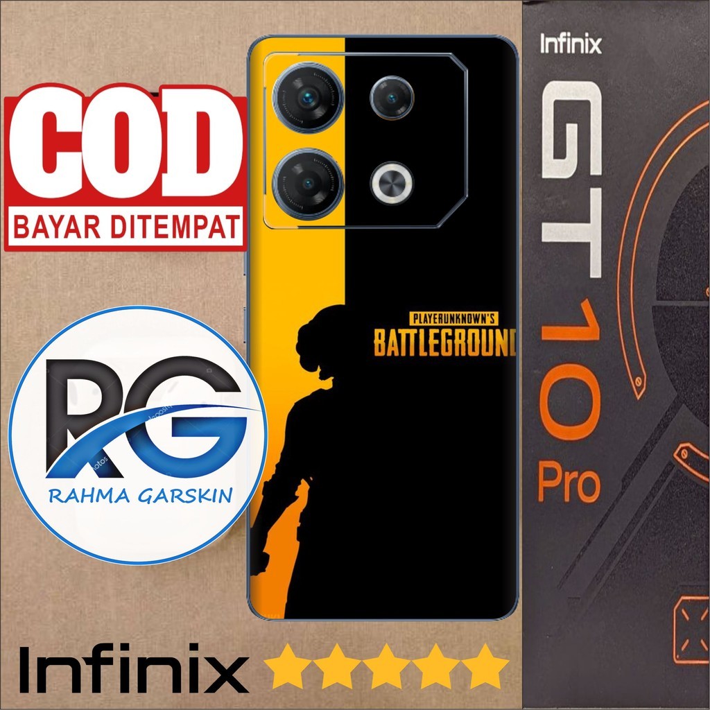 

Terlaris Infinix GT 10 Pro Garskin Stiker Custom Case Laminasi Tebal COD