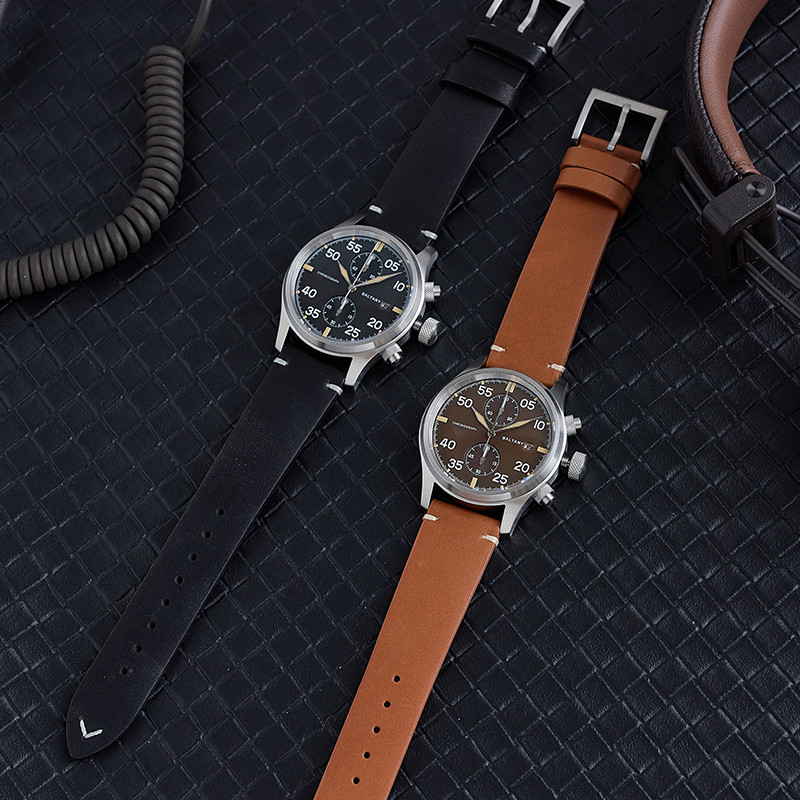 Baltany Solar Watch For Men S6070 10ATM Vintage Luminous Sapphire Crystal AR Coating Military Quartz