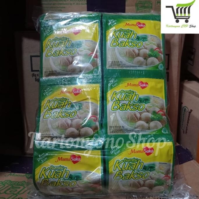 

New Bumbu Kuah Bakso Mamasuka Sachet Per Pak Isi 10 Lembar