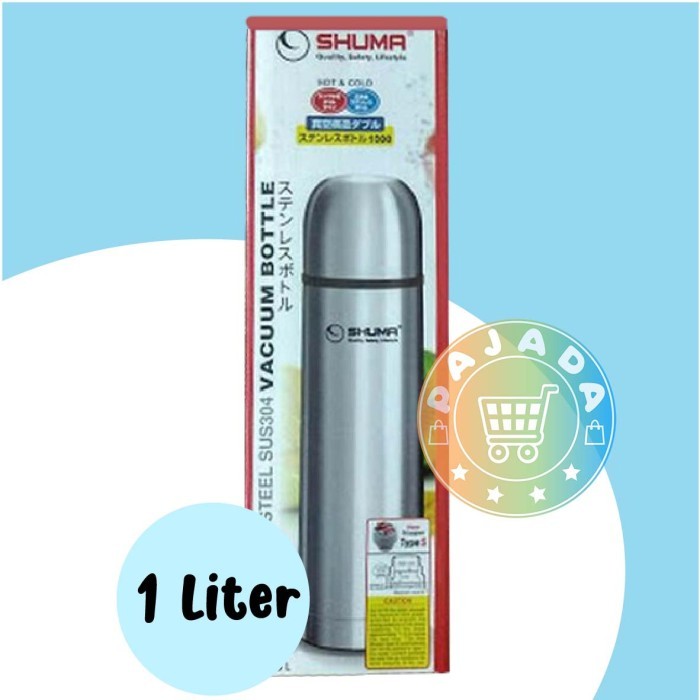 TERMOS AIR PANAS SHUMA 1 LITER STAINLESS STEEL VACUUM FLASK