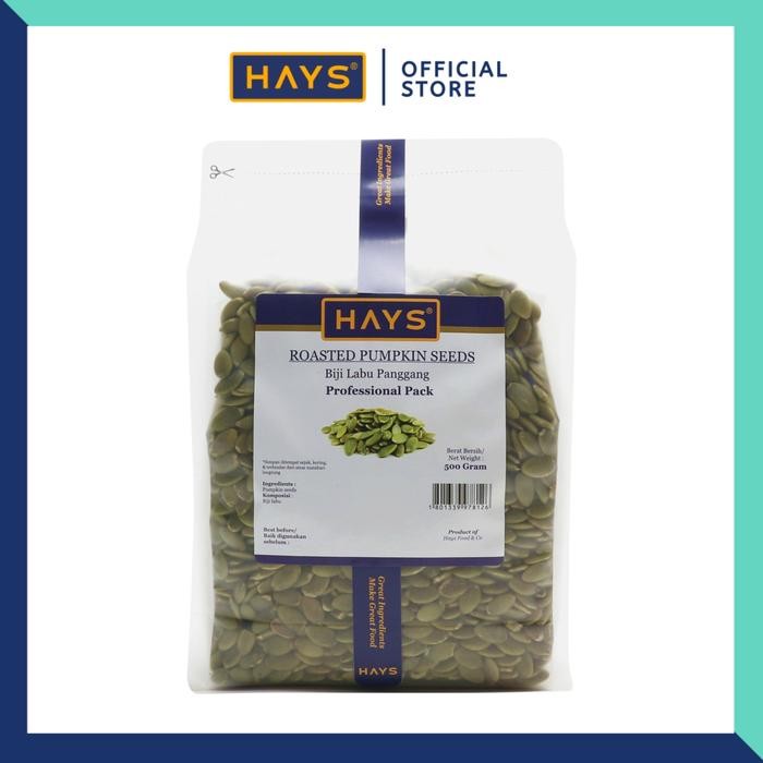 

Roasted Pumpkin Seeds 500 Gram / Biji Labu Panggang 500 Gram - HAYS