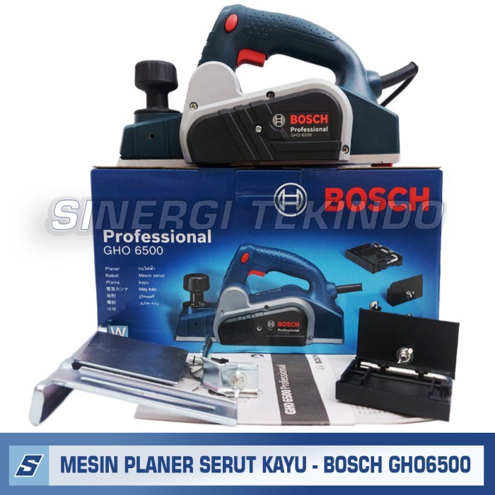 Mesin Pasah Planer Serut Ketam Sugu Kayu - BOSCH GHO6500 GHO 6500