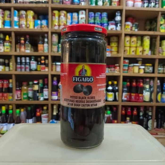 

Figaro Pitted Black Olives/ Acar Buah Zaitun Hitam 450Gr
