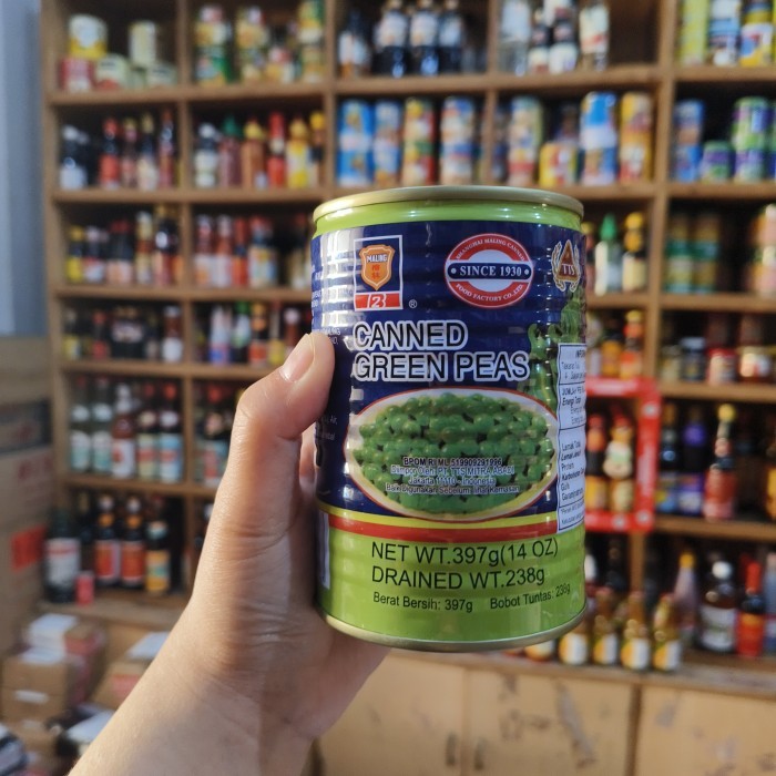 

Tts Maling Canned Green Peas/ Kacang Polong Dlm Air Garam 397Gr