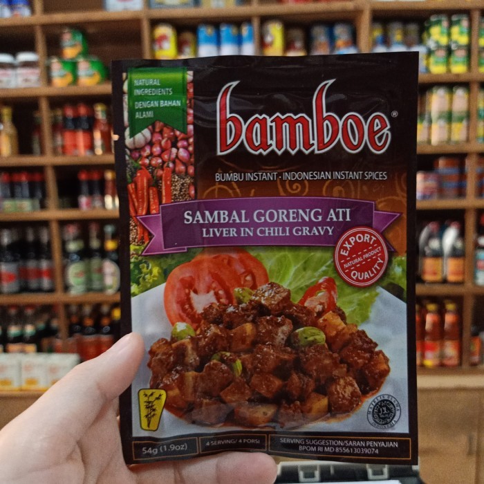 

Bumbu Bamboe Sambal Goreng Ati/ Liver In Chili Gravy 54Gr