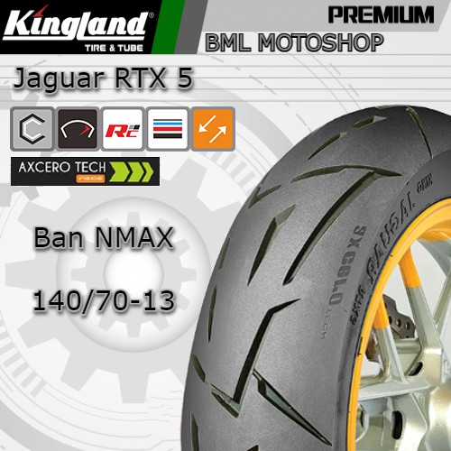 Ban NMAX Kingland 140/70-13 RTX 5 Tubeless Ban Belakang NMAX Ring 13