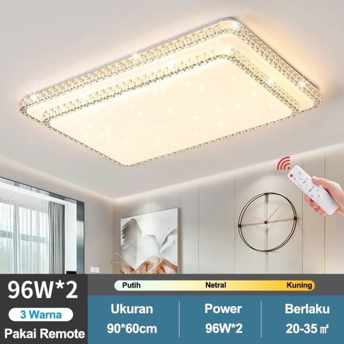 Golden LED Lampu Plafon Ceilling Lampu Lampu Hias Rumah Lampu Kotak