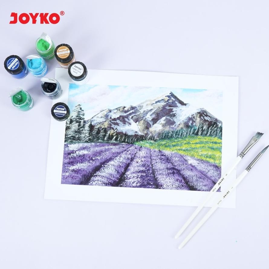 

Rwet-23 (12 Pcs) Cat Lukis Poster Paint Joyko Poc-10Ml-12 Set Botol 12 Warna