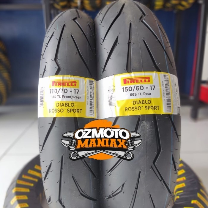 Paket Ban Pirelli Diablo Rosso Sport 150/60-17 & 110/70-17