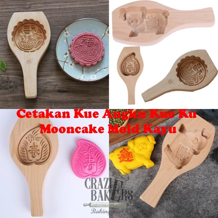 

BEST SELLER CETAKAN KUE ANGKU KUE KU MOONCAKE MOLD KAYU