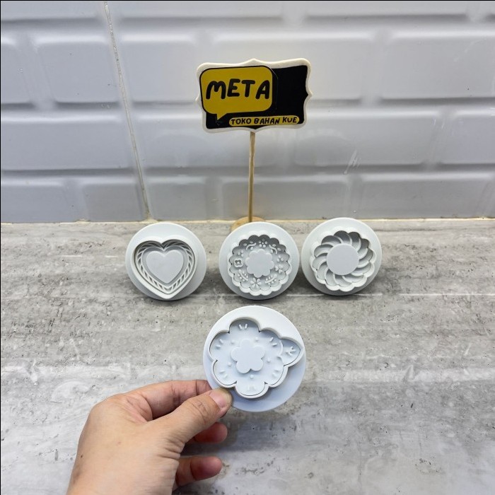 

TERBARU 4 PCS CETAKAN KUE KERING SELAI / CETAKAN KUE NASTAR SELAI / KUE KERING