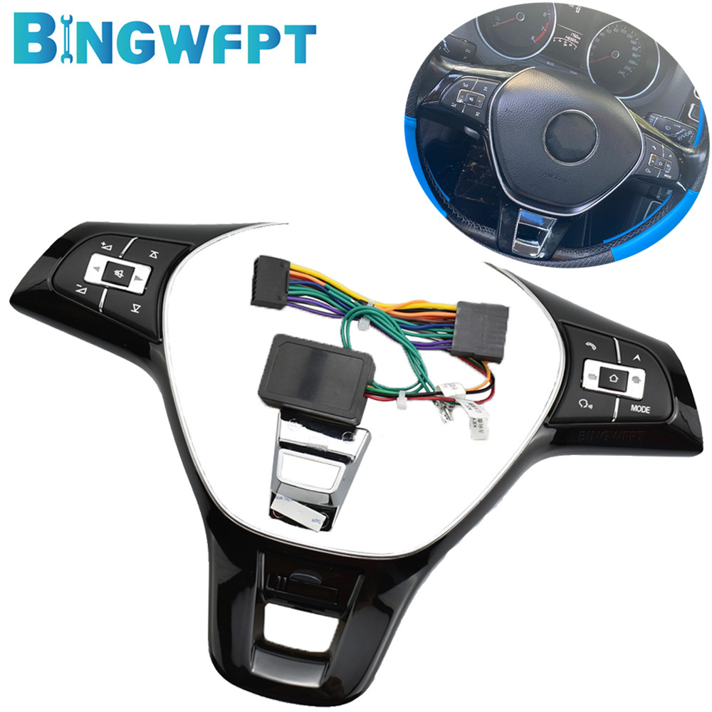 BEST Modified Multifunction Audio Switch Phone Button For VW Golf 7 Jetta MK6 Polo Steering Wheel Co