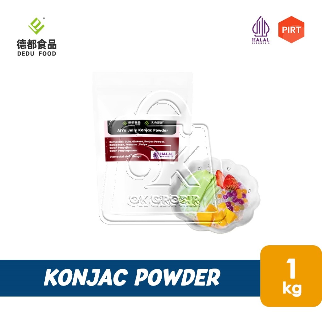 

Konjac Powder AiYu Bubuk Jelly Agar Konnyaku (Pouch 1kg)