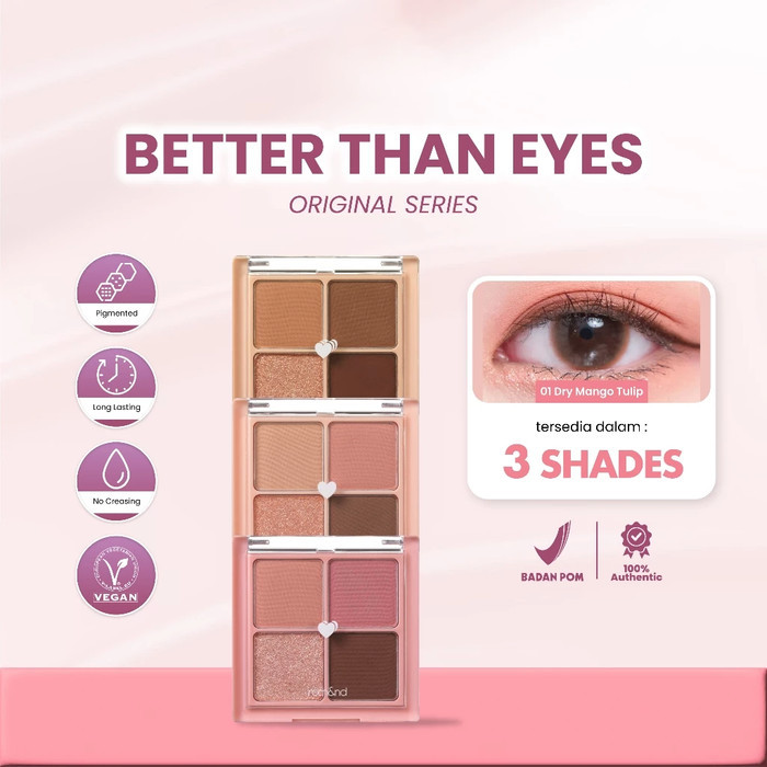

Romand Better Than Eyes (3 Colors) - Eyeshadow Palette Korea Viral High Pigment Tahan Lama