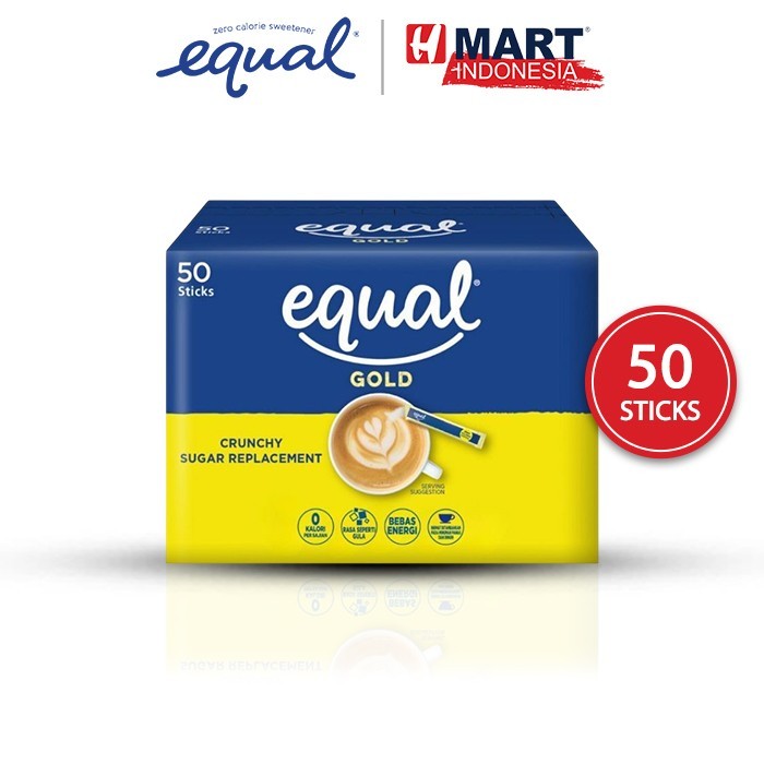 

Equal Gold Sweetener - Pemanis Nol Kalori 50 Sticks