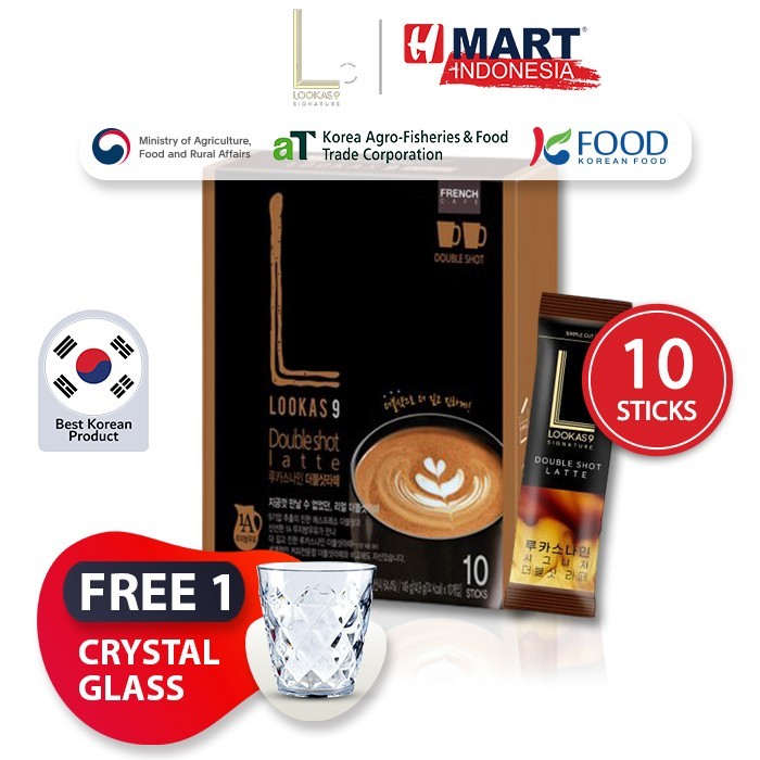 

Namyang Lookas9 Signature Double Shot Latte - Kopi Instan Rasa Double Shot Latte 10 Sticks