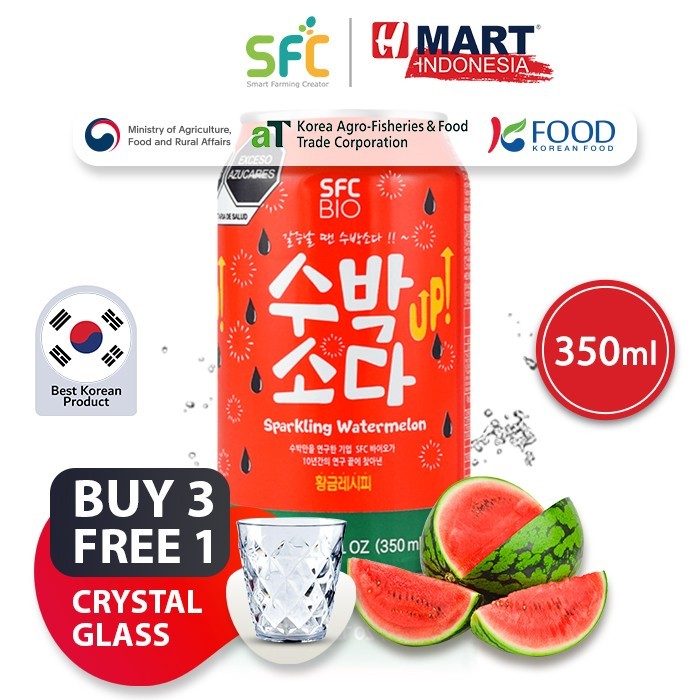 

Sfc Sparkling Watermelon - Minuman Rasa Semangka Berkarbonasi 350Ml