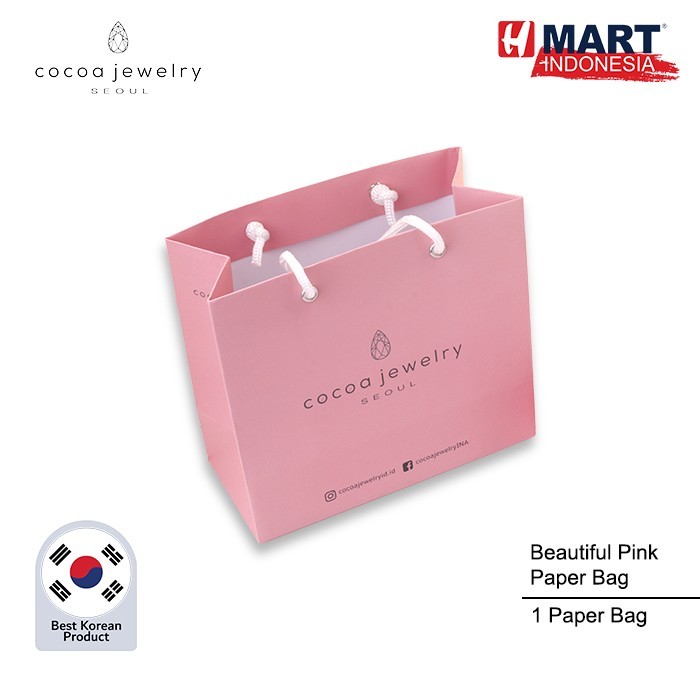 

Cocoa Jewelry Beautiful Pink Paper Bag