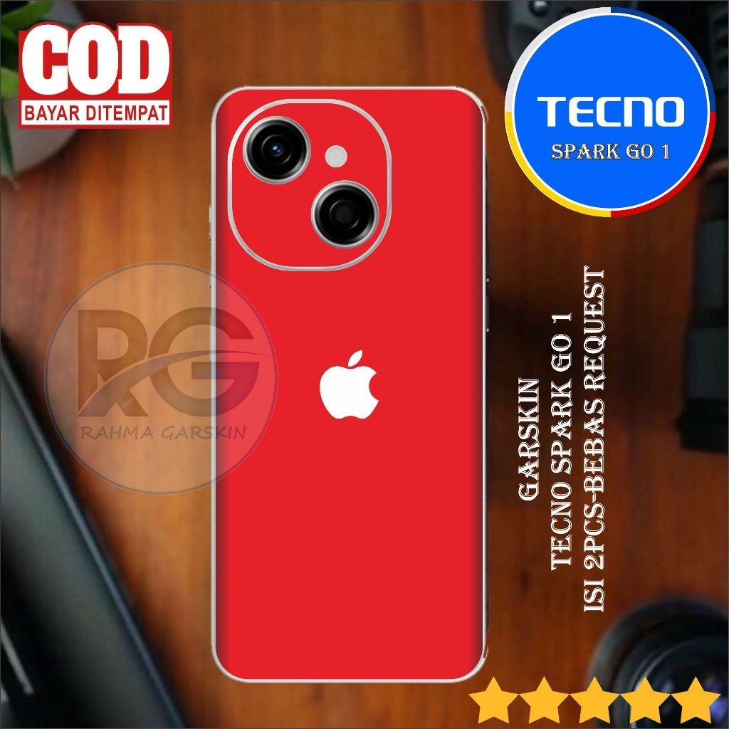 

Terlaris Tecno Spark Go 1 Garskin Stiker Custom Case Laminasi Tebal COD