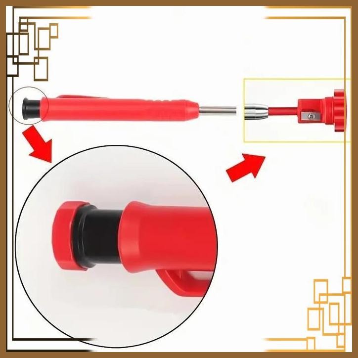 

[ABC] MROOFUL PENSIL TUKANG MEKANIK CARPENTER PENCIL 2.8MM WITH SHARPENER - MR2