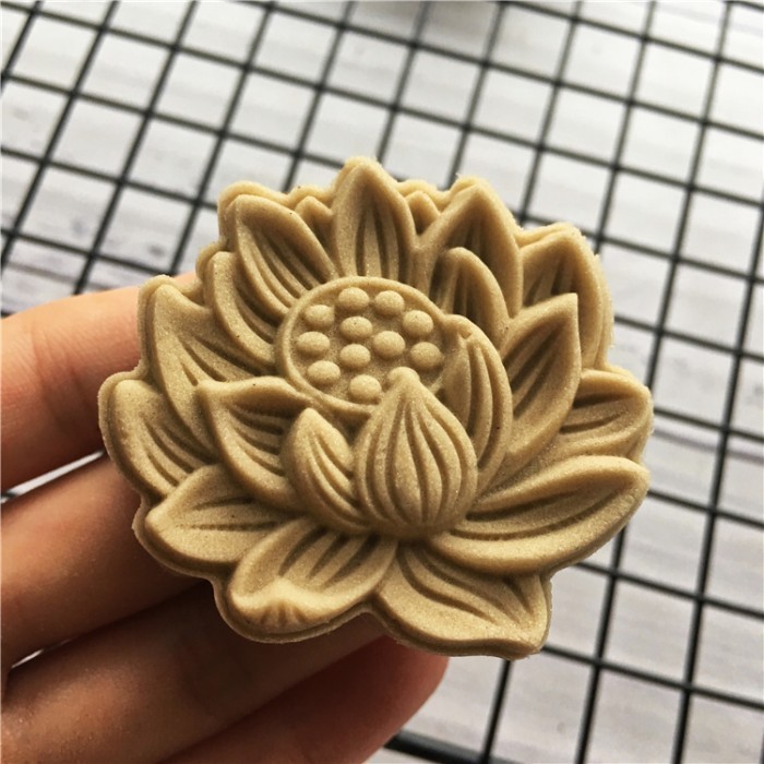 

TERMURAH CETAKAN KUE BULAN MOONCAKE PRESS 125 GRAM DAN 150 GRAM, MOTIF TERATAI