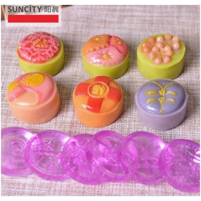 

READY STOCK SUNCITY 50G CETAKAN MOONCAKE KUE BULAN NASTAR KUE KERING SET -YC6060