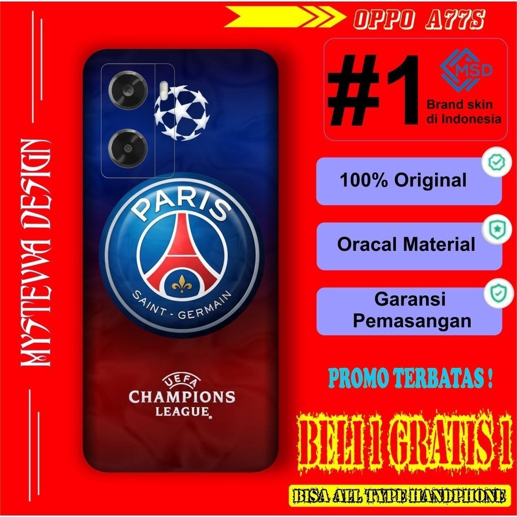 

Terlaris Oppo A77s Garskin Stiker Custom Case Laminasi Tebal COD