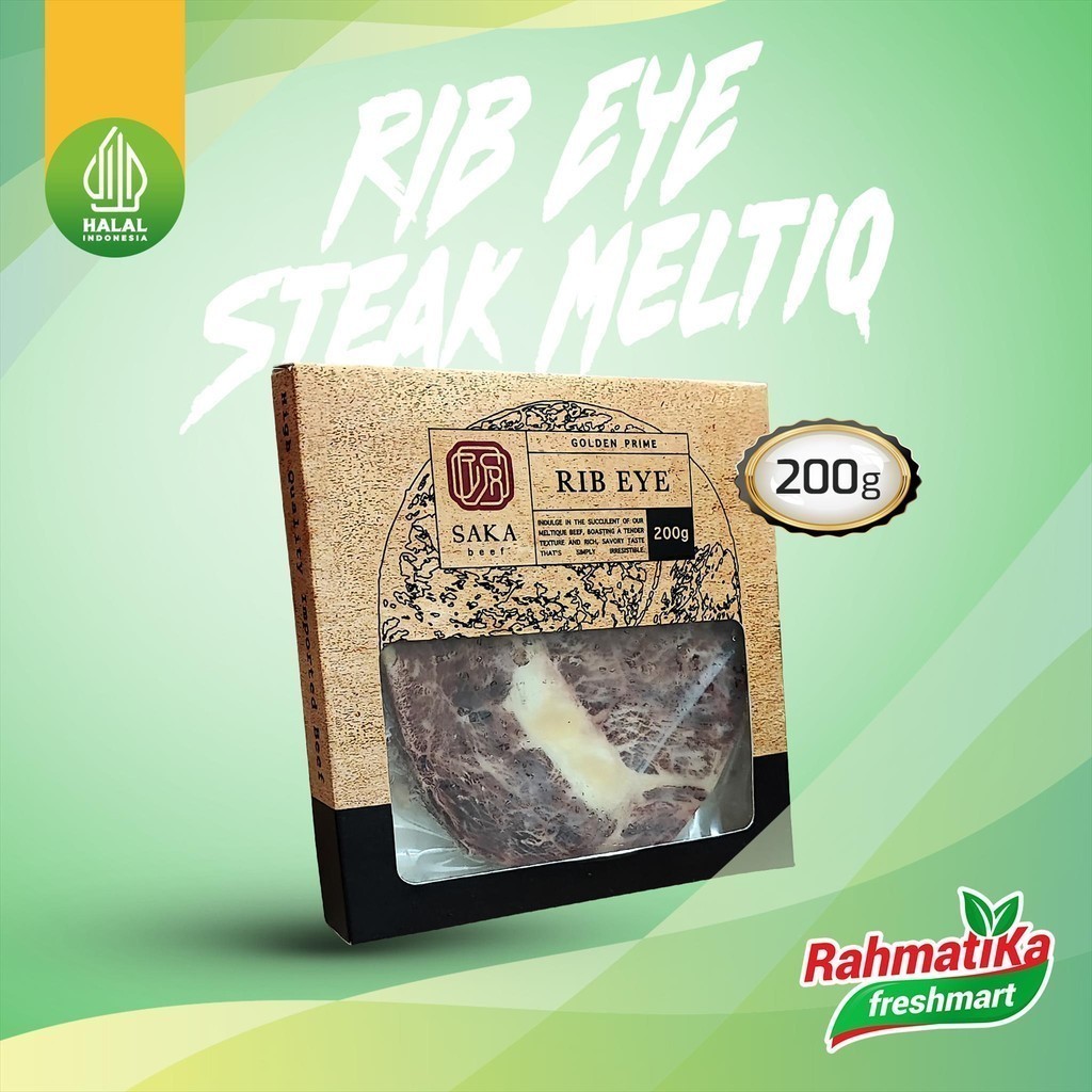 

Rib Eye Meltique Beef / Daging Steak Sapi Ribeye Meltique 200 gr