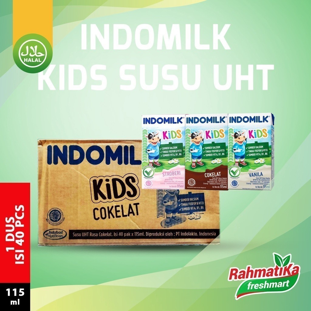 

Indomilk KIDS Susu UHT 1 Dus (Isi 40 x 115ml)