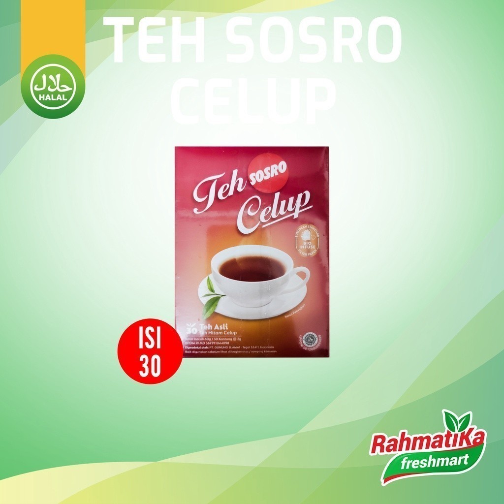 

Teh Sosro Celup Isi 30 / 60 gram