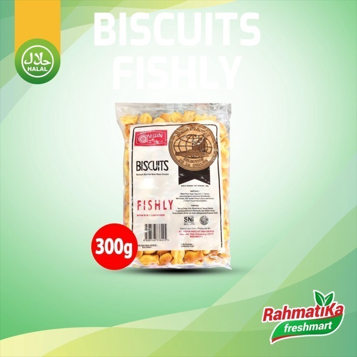 

Nissin Biscuits Fishly Bentuk Ikan Rasa Durian 300 gram (Snack)