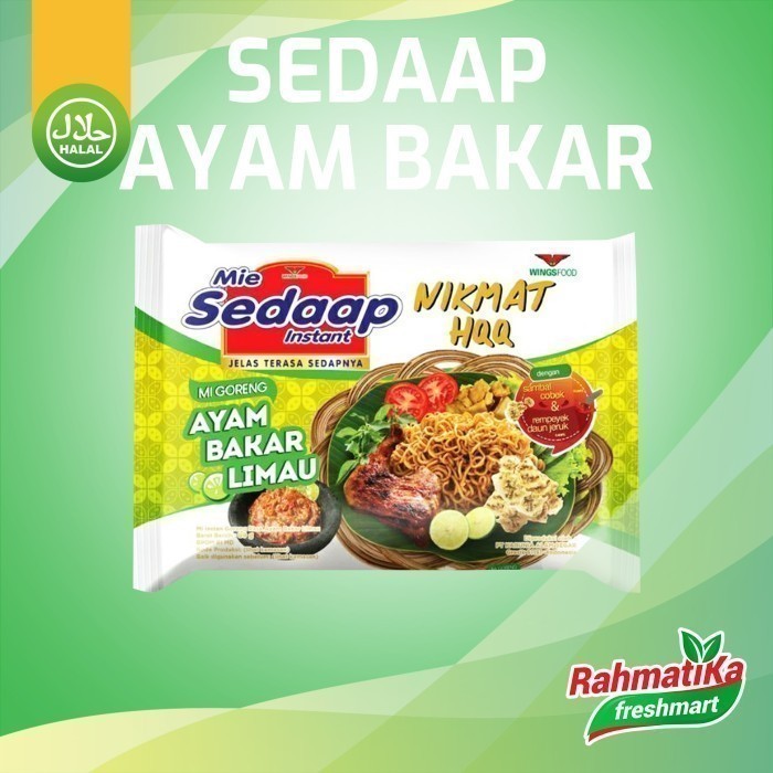 

Sedaap Mie Instan Rasa Ayam Bakar Limau 1 pcs