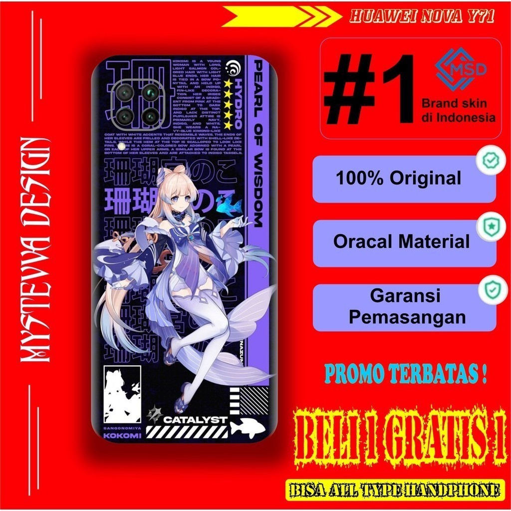 

Terlaris Huawei Y7 Garskin Stiker Custom Case Laminasi Tebal COD