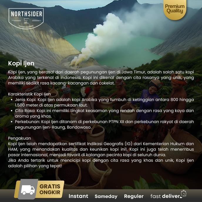 

Northsider Kopi Arabika Ijen Carbonic Maceration Natural Coffee