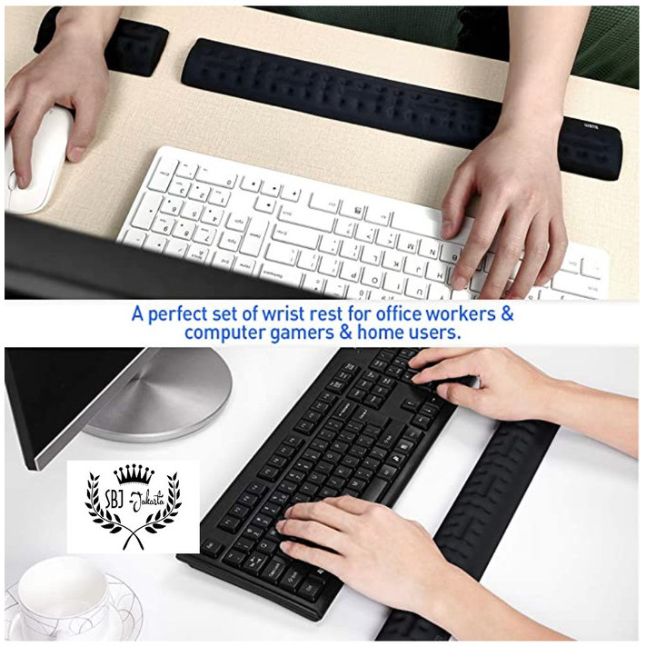 Bubm Wrist Pad Memory Foam Keyboard Mouse Wrist Rest Pad Bubm Premium