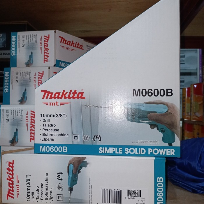 Asli Makita Maktec Mt 60 10Mm (3/8") Bor Listrik Mt60