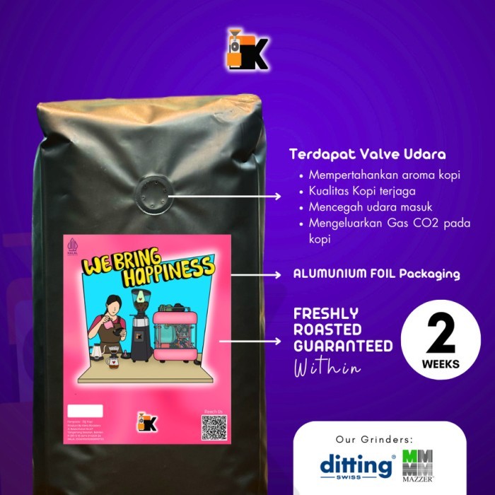 

Kopi Fine Robusta Pagar Alam 250Gr (Biji/Bubuk)