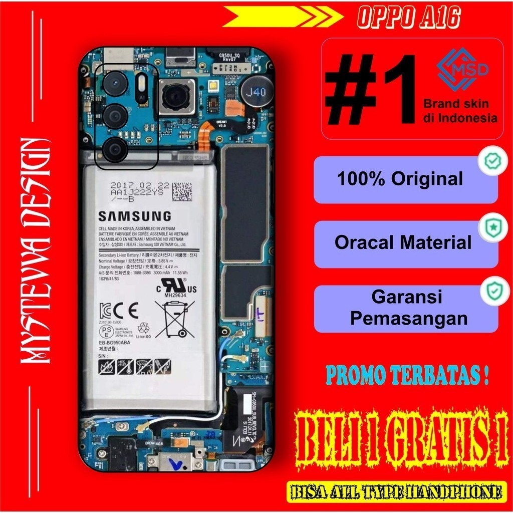

Terlaris Oppo A18 Garskin Stiker Custom Case Laminasi Tebal COD